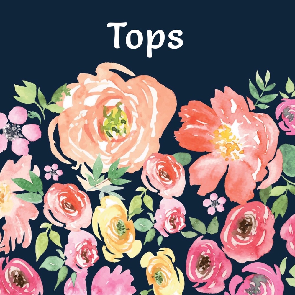 Tops: blouses, t-shirts, sleeveless, sweaters